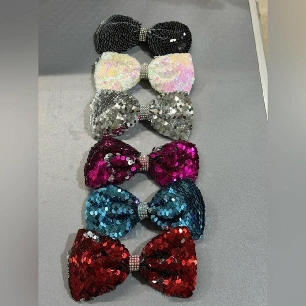 NEW Hair Accessories Bow‎ Clips set of 6